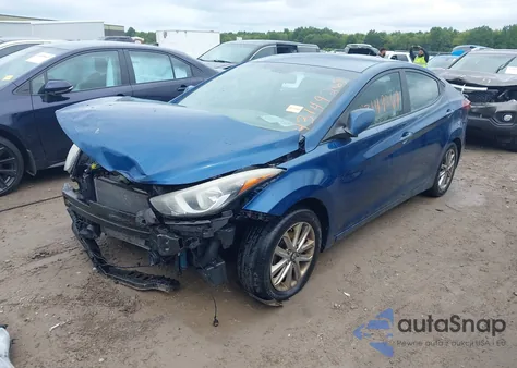 2014 Hyundai Elantra Se z USA, uszkodzony, nr VIN KMHDH4AE2EU113651